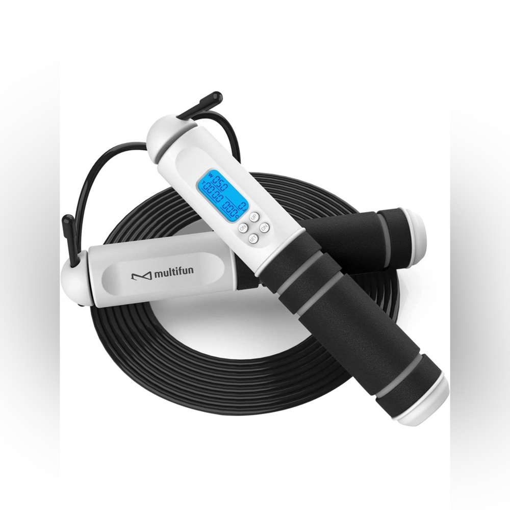 Cuerda de saltar multifun con contador de calorías, cuerda de saltar digital